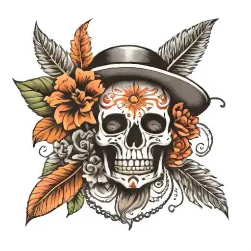 Title: Realistic Tattoo Design with Theatrical Symbolism and Andean Cultural Elements  Prompt: Create a high-quality, vi tattoo design idea