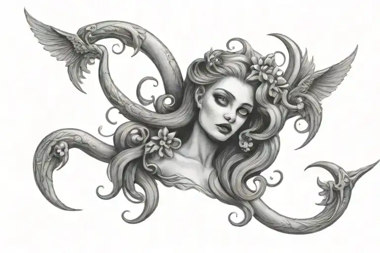 lilith tattoo design idea