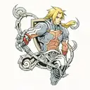 Fullmetal Alchemist Brotherhood tattoo design idea