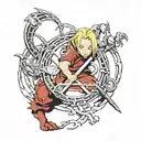 Fullmetal Alchemist Brotherhood tattoo design idea