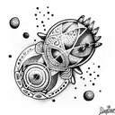 UFO tattoo design idea