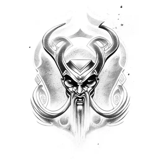 Sett, Ra, Odin, Thor, Hades, Poseidon tattoo design idea