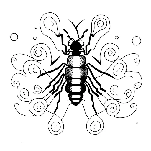 ant tattoo design idea