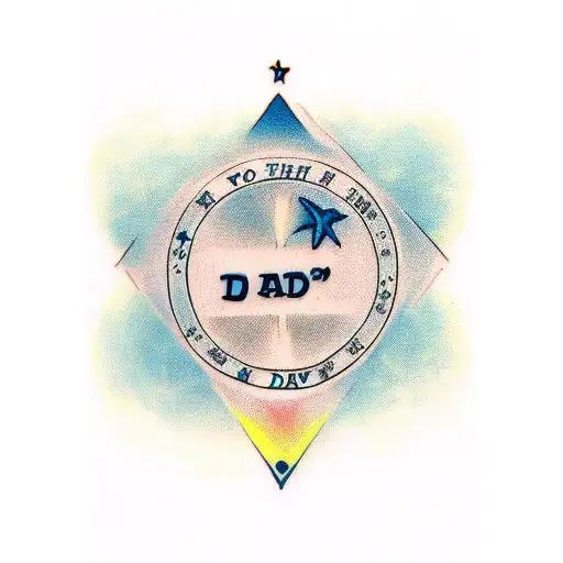 simple letter written from father to son signed "Love Dad" tattoo design idea