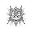 Shadow the Hedgehog symbol with tribal tattoo design idea