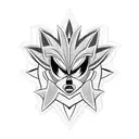 Shadow the Hedgehog symbol with tribal tattoo design idea