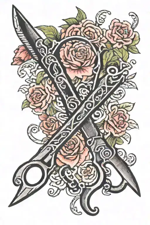 a pair of shears   tattoo design idea