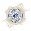 November 9 constellation with yin and Yang and dragon but elegant  tattoo design idea