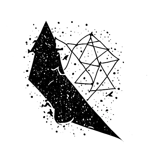Ignite with shattered glass  tattoo design idea