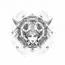 symbol Gemini zodiac tattoo design idea