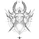 symbol Gemini zodiac tattoo design idea