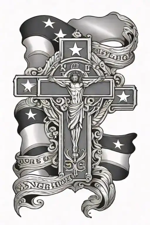 Honduras flag jesus cross tattoo tattoo design idea