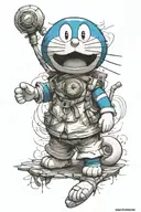 Doraemon tattoo design idea