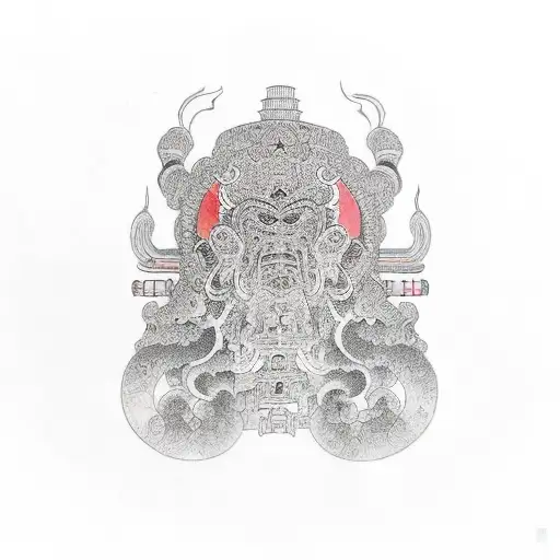 Ashoka tano tattoo design idea