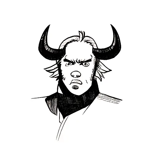 Scorpions bull zodiac hybrid tattoo design idea