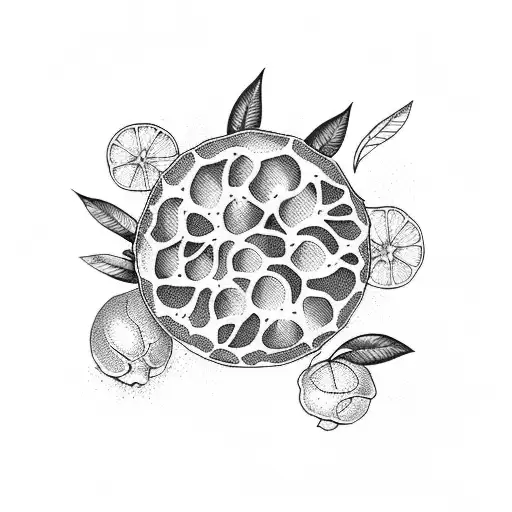 lemon tree  tattoo design idea