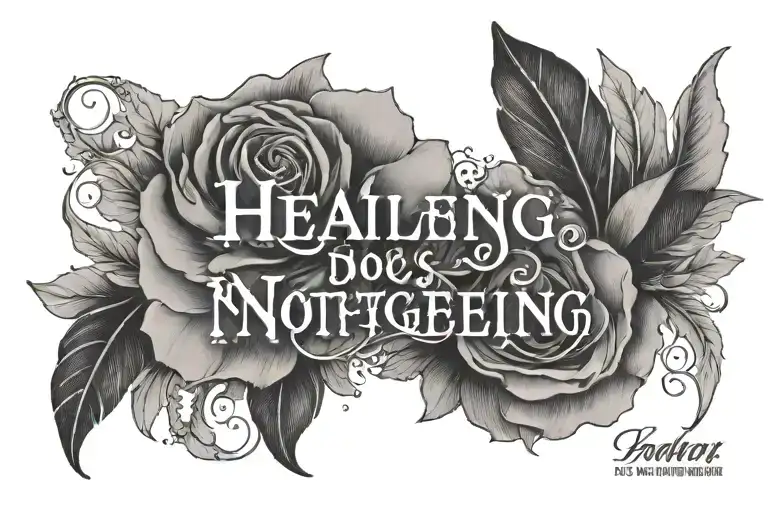 igy6 with semi colon and the quote "healing does not mean forgetting" tattoo design idea