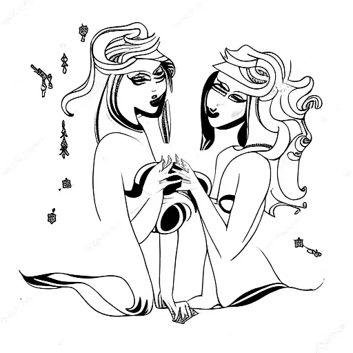 Prostitutes tattoo design idea