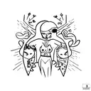 Prostitutes tattoo design idea