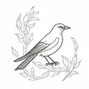 blackbird tattoo design idea