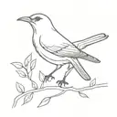 blackbird tattoo design idea