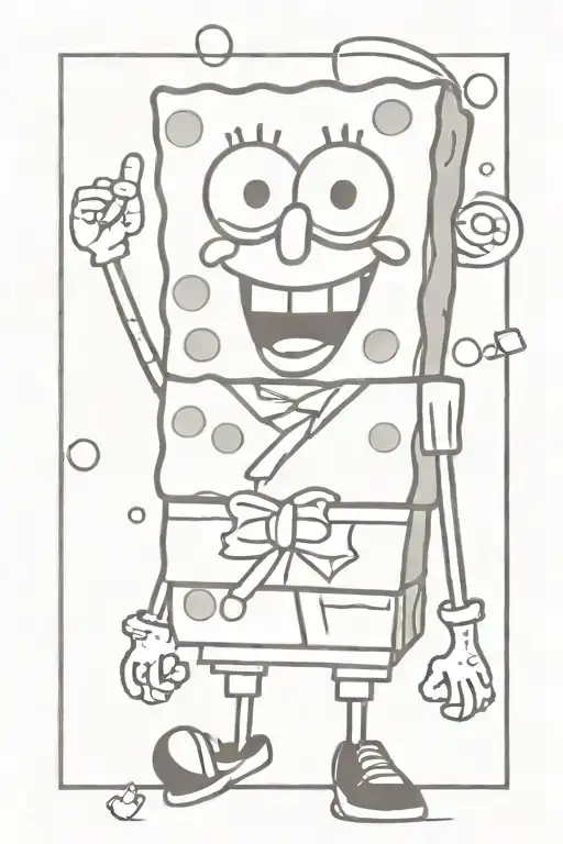 SpongeBob tattoo design idea