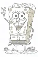 SpongeBob tattoo design idea