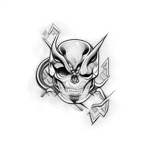 shoulder conform to muscle shape tattoo design idea