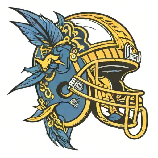 College Football Helmet Kent State Golden Flashes tattoo design idea
