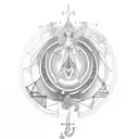 libra goddess tattoo design idea
