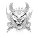 dad and children tattoo design idea