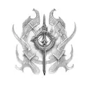 Sword, LOTR, Narsil, reborn tattoo design idea