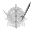 Sword, LOTR, Narsil, reborn tattoo design idea