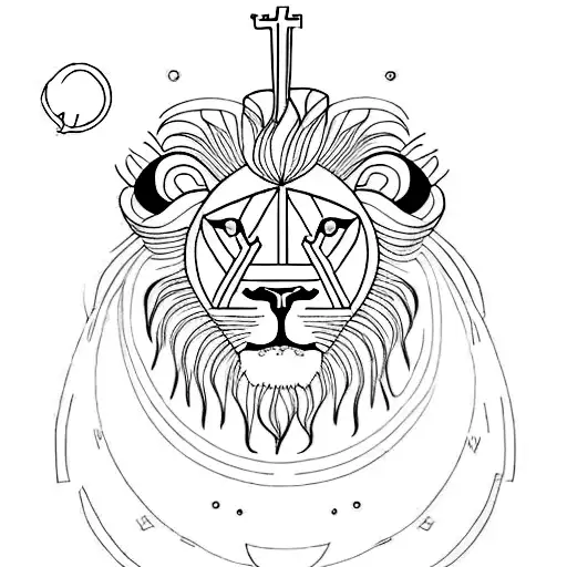 A detailed tattoo of a lion and a lamb lying together, representing peace and redemption in Christ's kingdom tattoo design idea