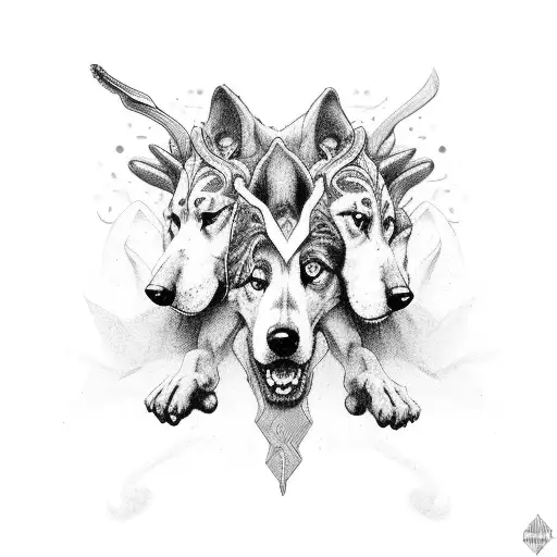 Cerberus  tattoo design idea