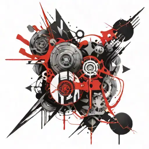 beauty in chaos theory tattoo design idea