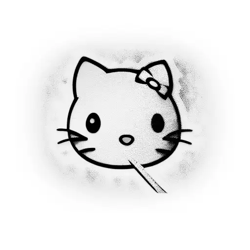 hello kitty tattoo design idea