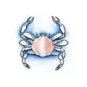 crab ,Fish, shaddow tattoo design idea