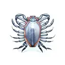 crab ,Fish, shaddow tattoo design idea