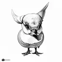 hunt duck tattoo design idea