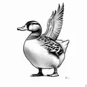 hunt duck tattoo design idea