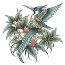 Bird of Paradise tattoo design idea