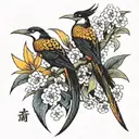 Bird of Paradise tattoo design idea