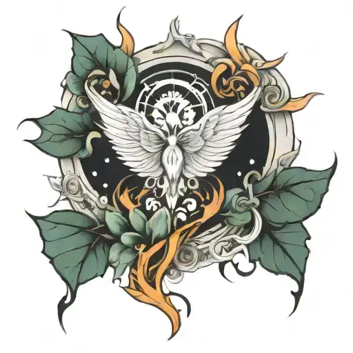 higher dimension being entered tattoo design idea