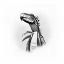 iguana, toucan tattoo design idea