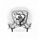 spongebob tattoo design idea