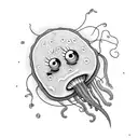 spongebob jellyfish tattoo design idea