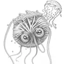 spongebob jellyfish tattoo design idea