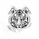 Tiger tattoo design idea