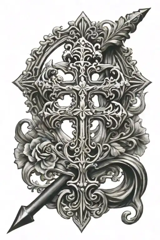 orthodox cross tattoo tattoo design idea